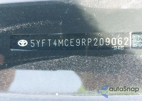 2024 Toyota Corolla Xse z USA, uszkodzony, nr VIN 5YFT4MCE9RP209062